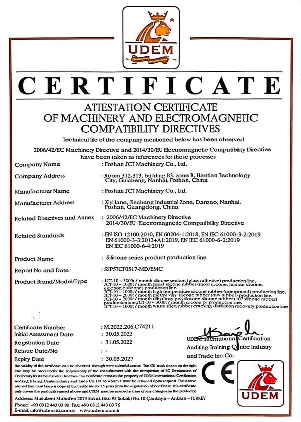 silicone production line ce